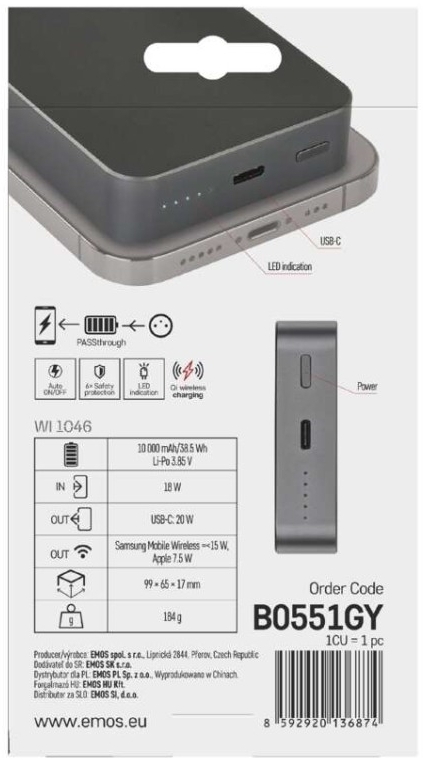 Emos B0551GY MagSafe 10000 mAh 20W в продаже - photo 19