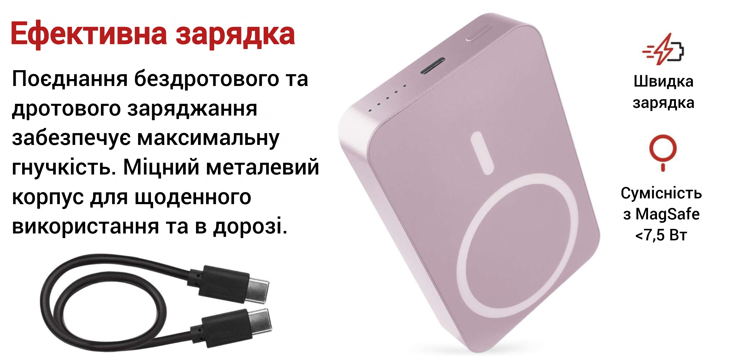 обзор товара Повербанк Emos B0551S MagSafe 10000 mAh 20W - фотография 12