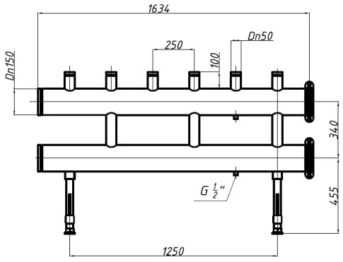 Termojet СК-371.250 (84040371) Габаритные размеры