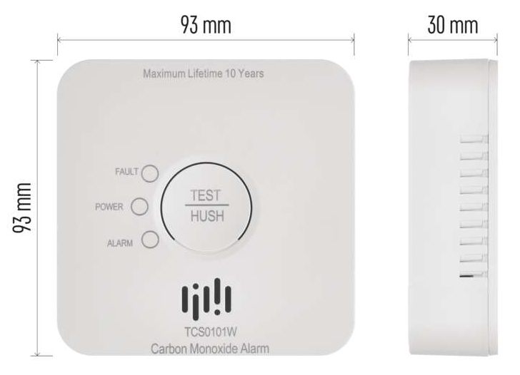 Emos GoSmart P56400S с WiFi Габаритные размеры