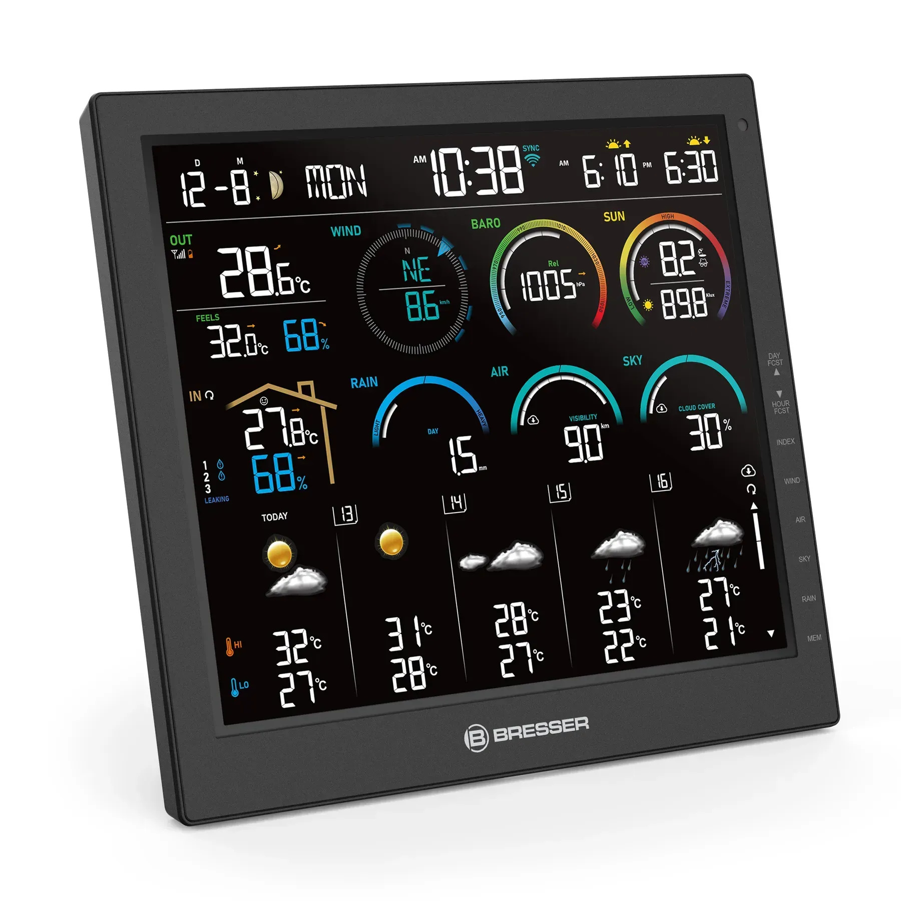 Метеостанция Bresser 4CAST 10" WiFi Weather Station 8-in-1 (15198) отзывы - изображения 5