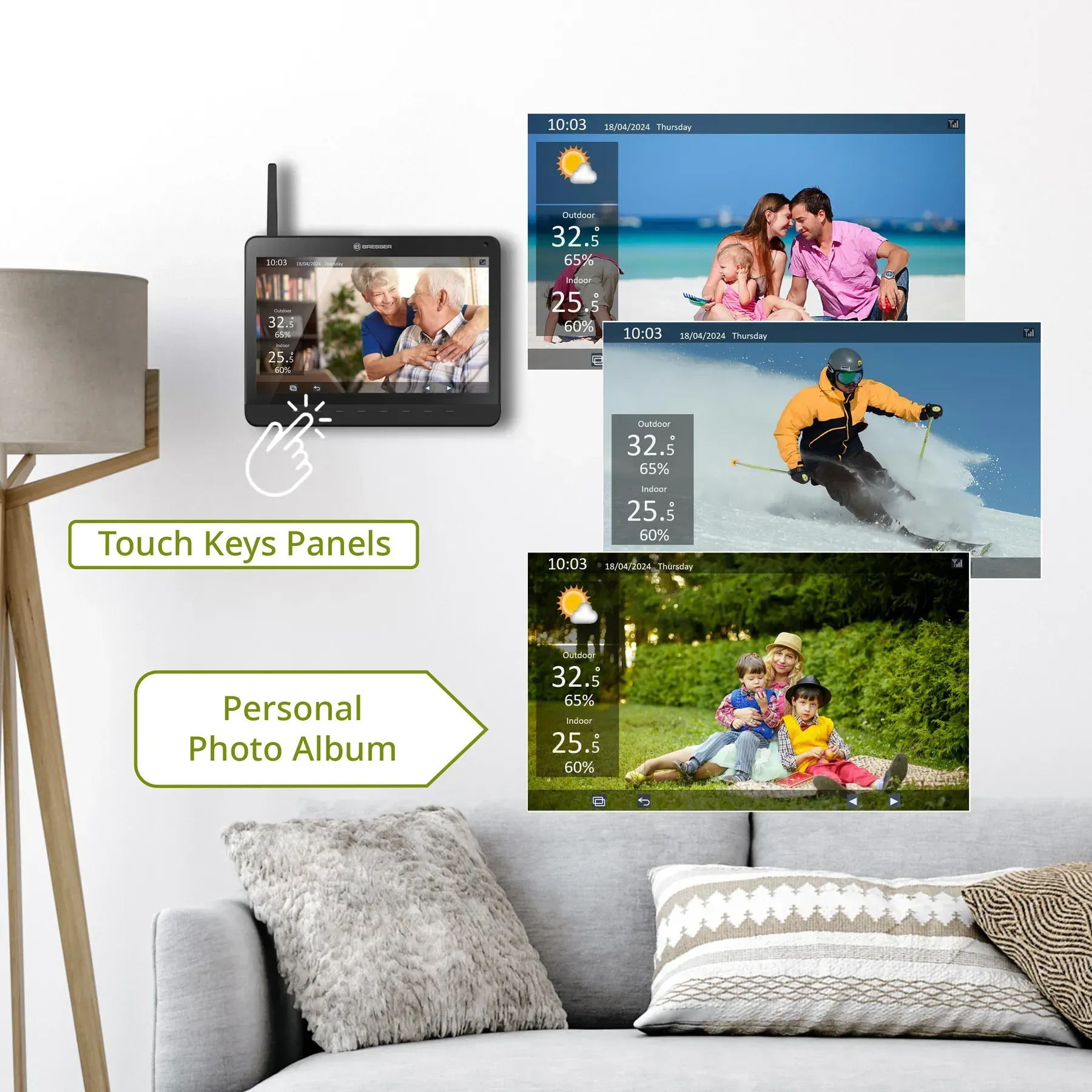 Метеостанция Bresser MeteoChamp 9-in-1 Wi-Fi Photo Frame (15196) отзывы - изображения 5
