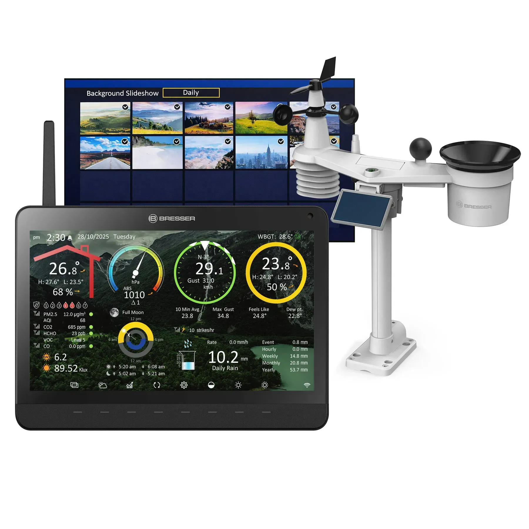 Метеостанция Bresser MeteoChamp 9-in-1 Wi-Fi Photo Frame (15196)
