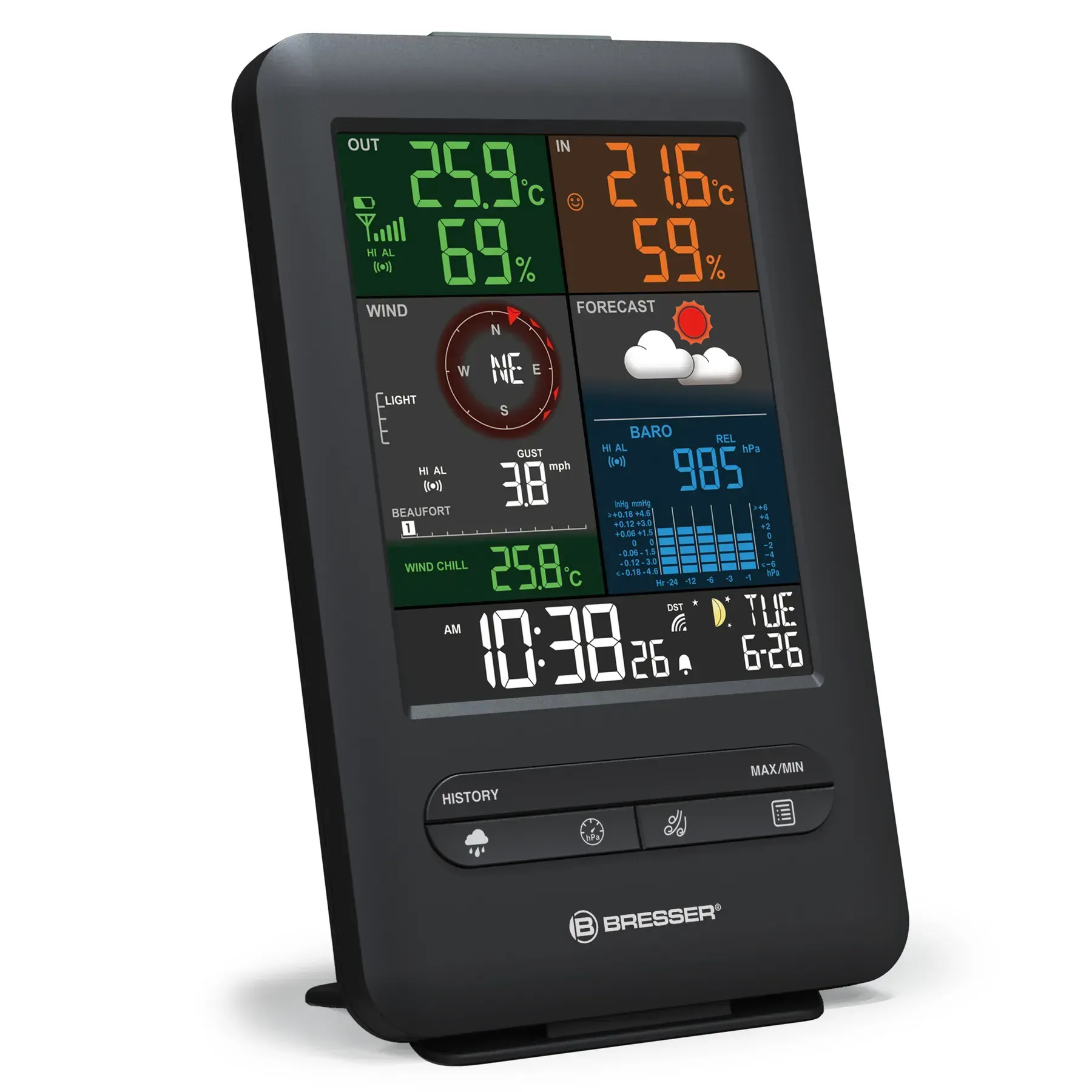 в продаже Метеостанция Bresser Weather Center 5-in-1 Beaufort (7002525) - фото 3