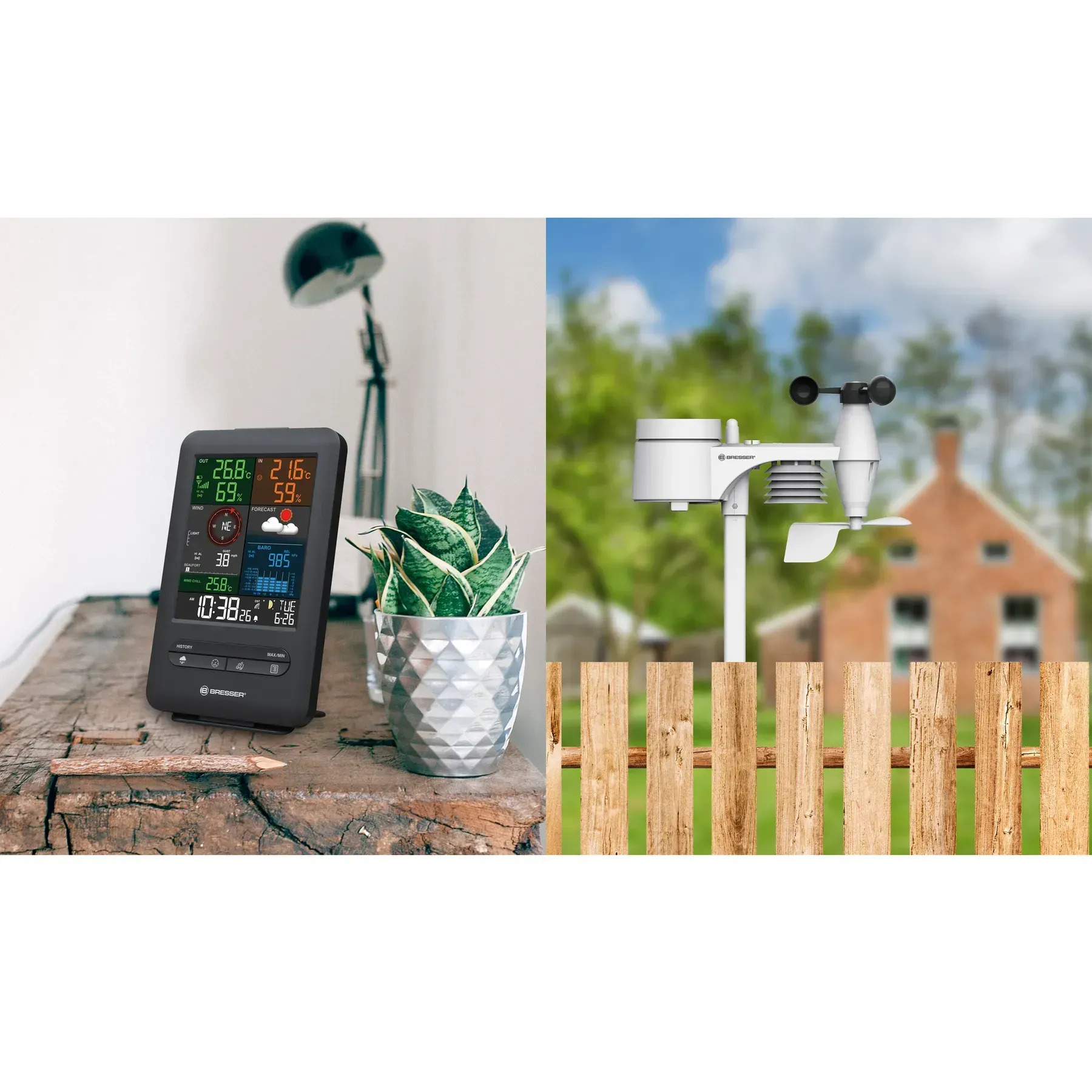 Метеостанция Bresser Weather Center 5-in-1 Beaufort (7002525) обзор - фото 8