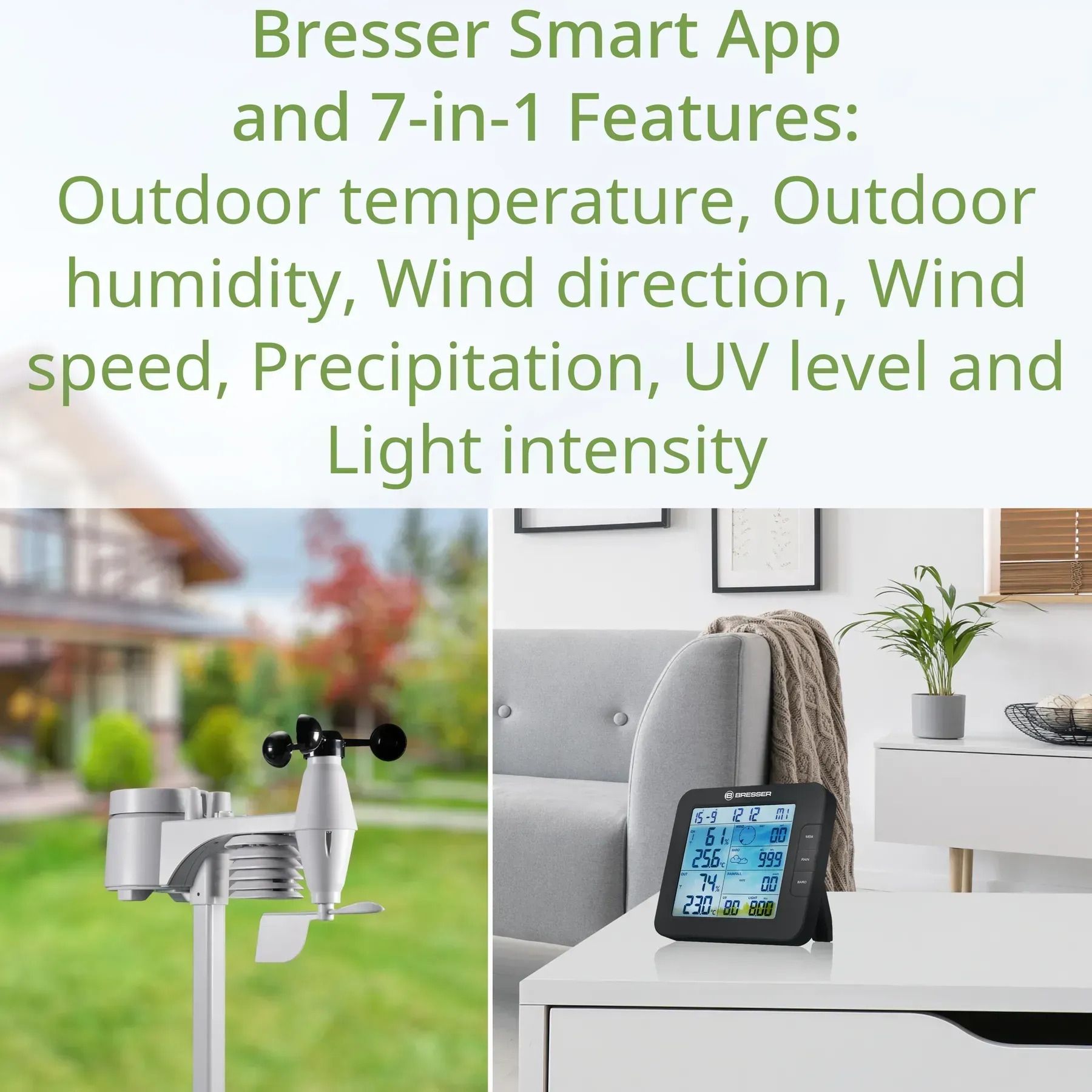 Метеостанция Bresser Smart Home 7-in-1 Weather Center ClimateConnect (7003600CM3000) характеристики - фотография 7