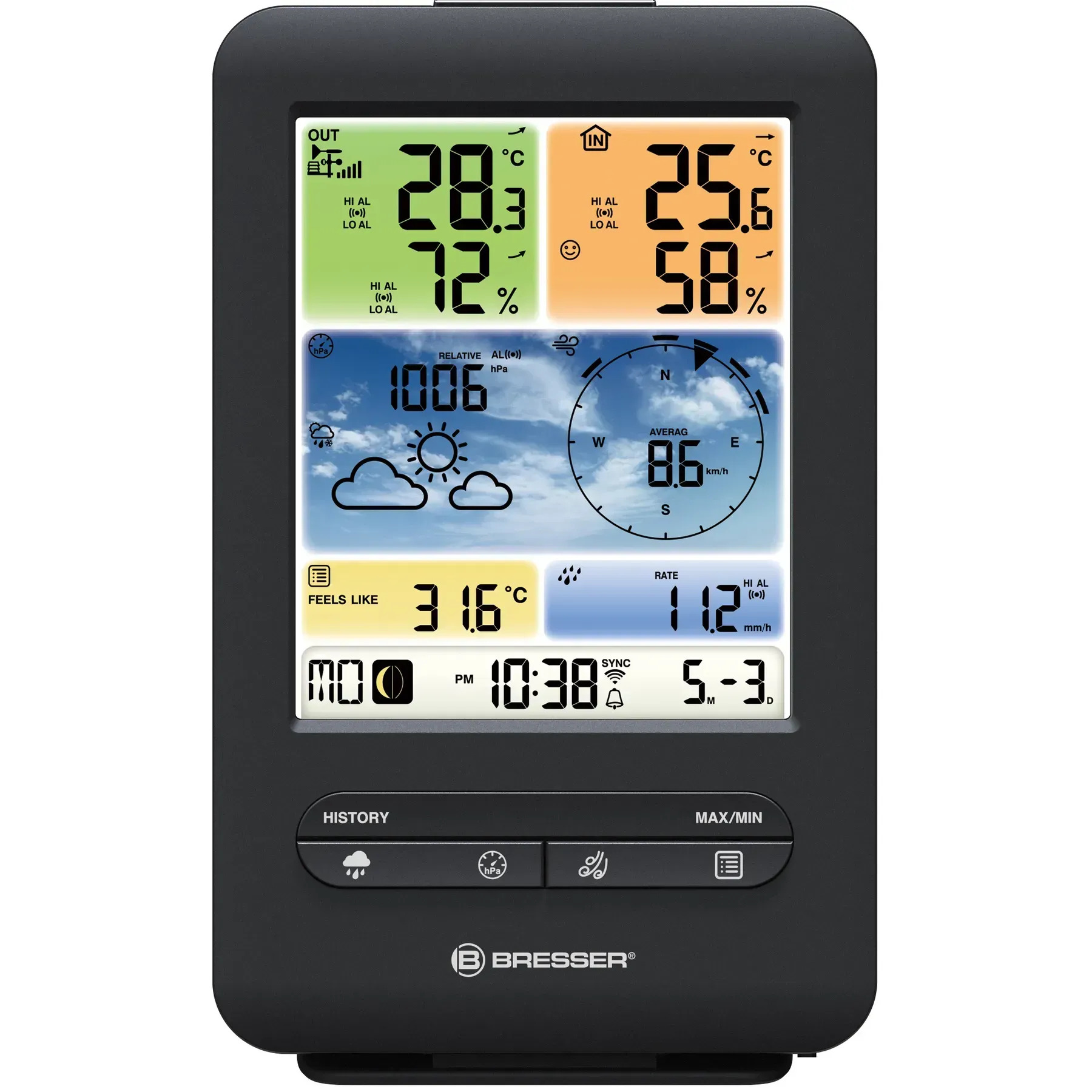 в продаже Метеостанция Bresser Weather Center 5-in-1 V WIFI Professional colour (7002585) - фото 3