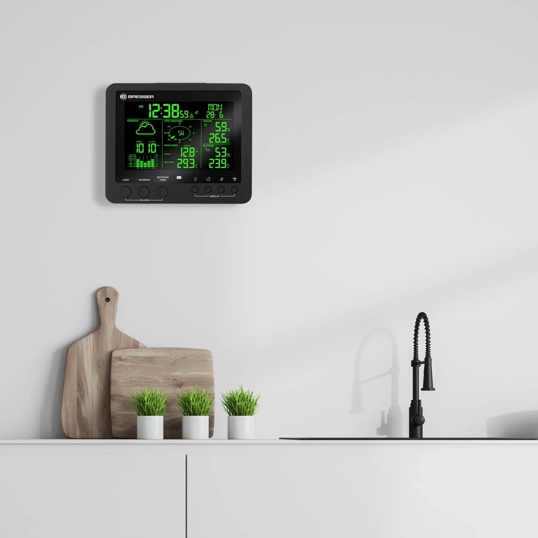 Метеостанция Bresser Weather Center 5-in-1 256 colour Professional Black (7002520CM3000) внешний вид - фото 9