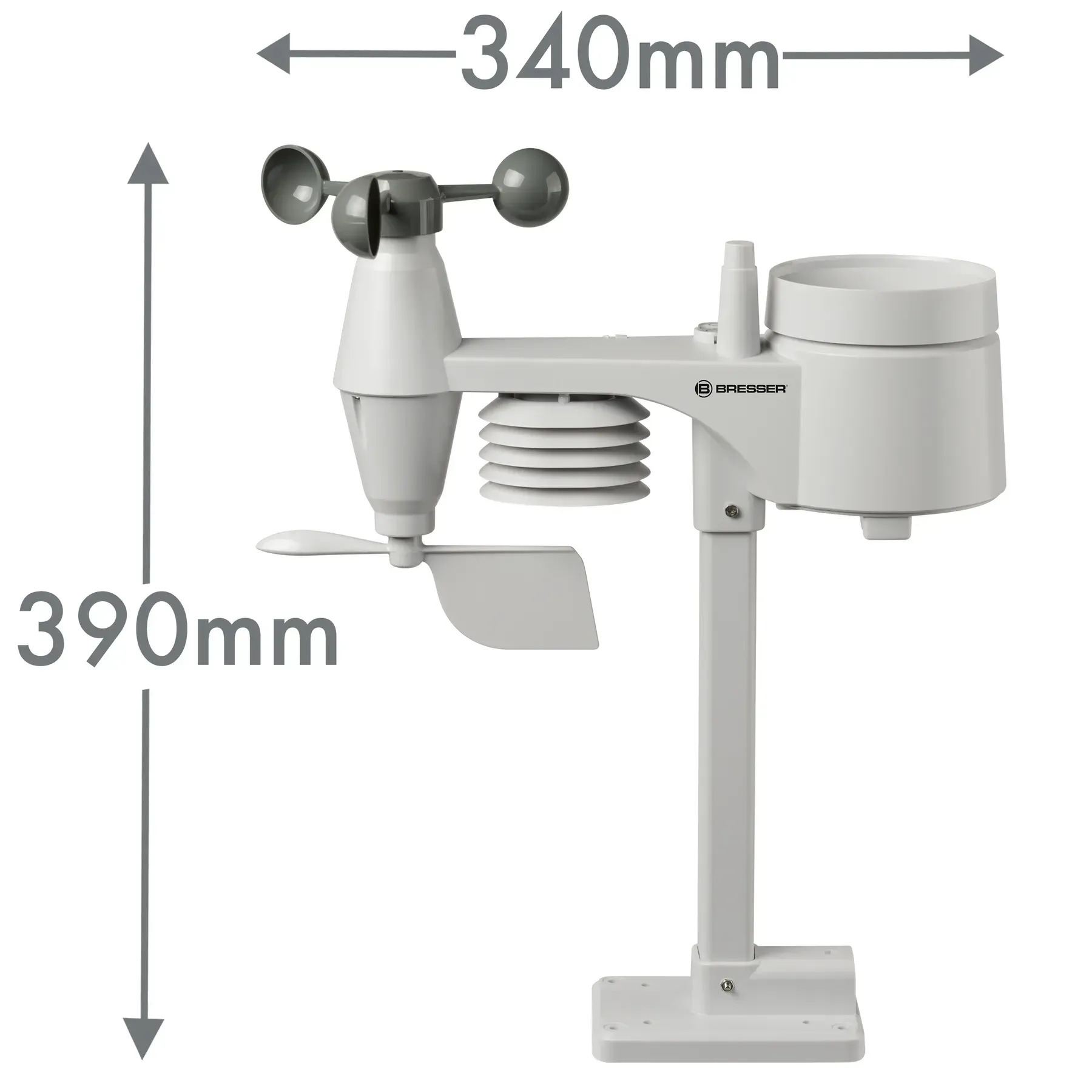 Bresser Weather Center 5-in-1 256 colour Professional Black (7002520CM3000) Габаритные размеры