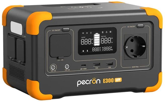 Портативная зарядная станция Pecron E300LFP, 600Вт / 288Вт*час