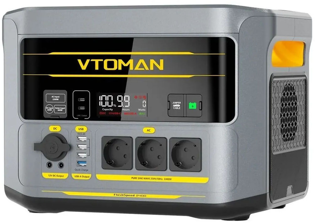 в продаже Портативная зарядная станция Vtoman FlashSpeed 2400, 2400Вт / 1408Вт*час - фото 3