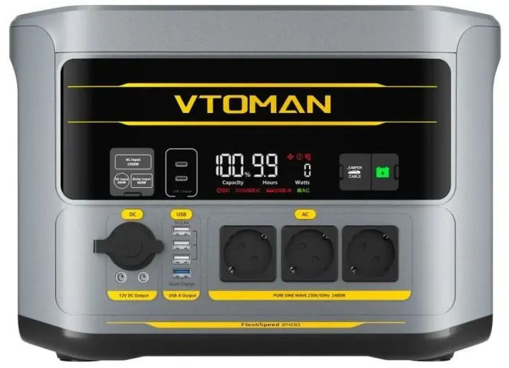 Портативная зарядная станция Vtoman FlashSpeed 2400, 2400Вт / 1408Вт*час