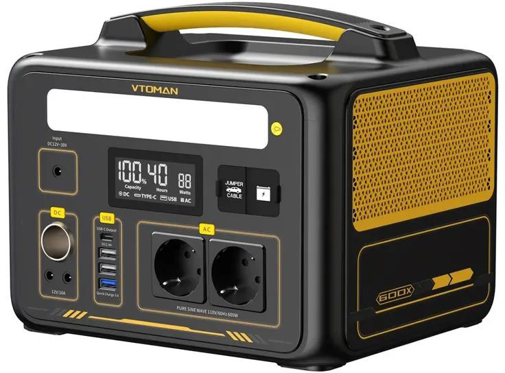 Портативная зарядная станция Vtoman Jump 600X, 600Вт / 299Вт*час цена 13499 грн - фотография 2