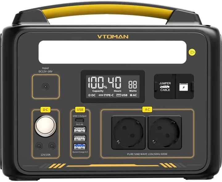 Портативная зарядная станция Vtoman Jump 600X, 600Вт / 299Вт*час