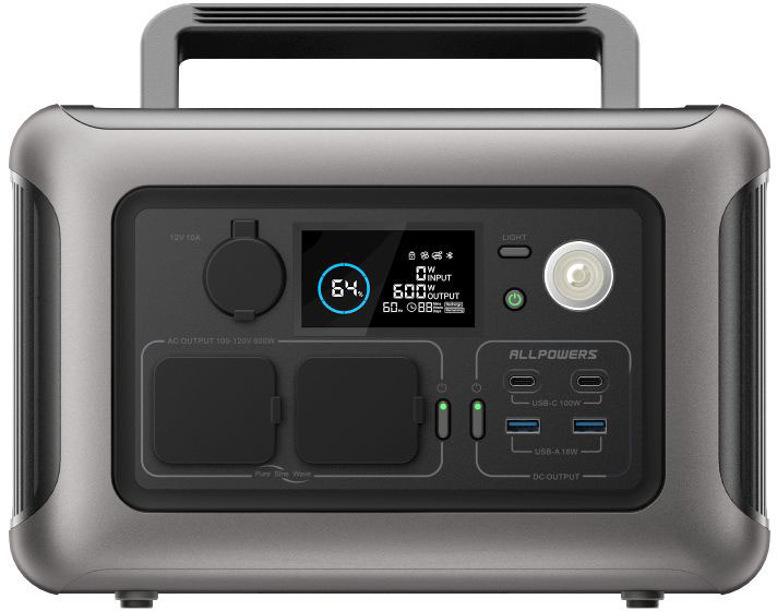 в продаже Портативная зарядная станция Allpowers R600, 600Вт / 299Вт*час - фото 3