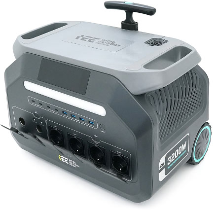 Портативная зарядная станция IEETek P3200, 3200Вт / 2048Вт*час цена 59400 грн - фотография 2