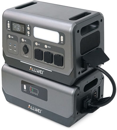 в продажу Портативна зарядна станція Allwei SGR-PPS2400-2PRO+BAT, 2400Вт / 4096Вт*год - фото 3