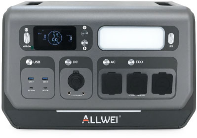 в продажу Портативна зарядна станція Allwei SGR-PPS2400-2PRO, 2400Вт / 2048Вт*год - фото 3