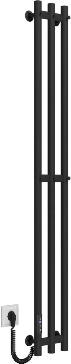 Рушникосушка Deffi Zara П3 140x1400, чорна, JD03, ліве підключення (A.CL.140.14.3.E.B.L.1) ціна 13310 грн - фотографія 2