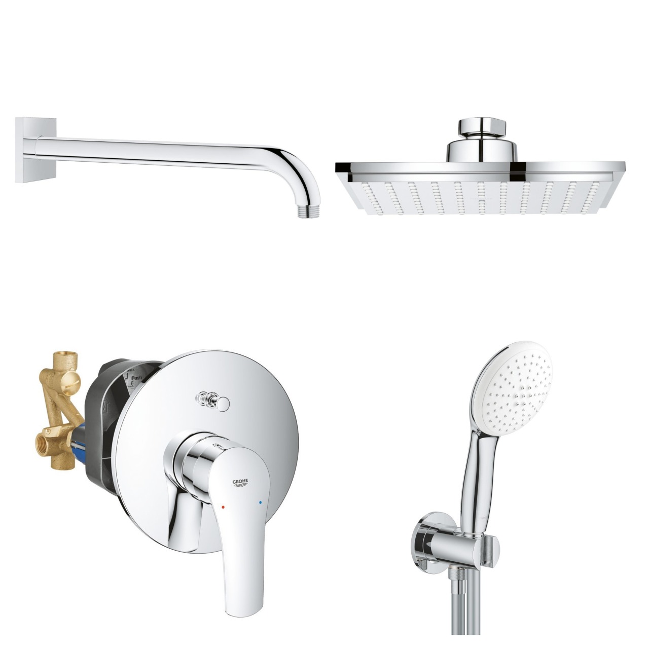 Душевая система Grohe Eurosmart 25183006