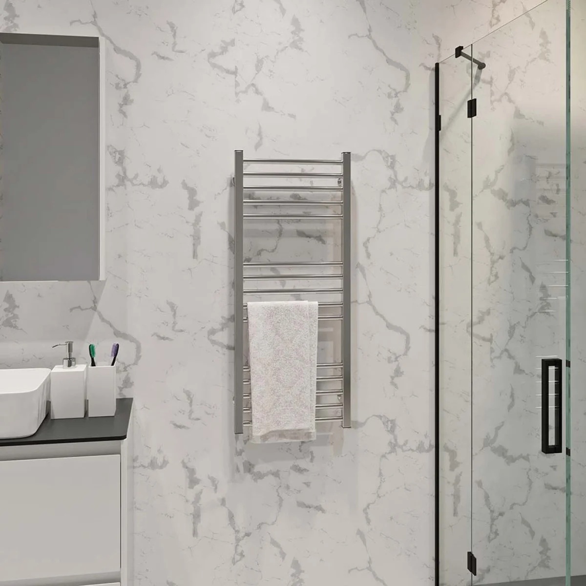 в продаже Полотенцесушитель Deffi Lima П15 400x1000, хром (A.LI.100.40.15.C.A) - фото 3