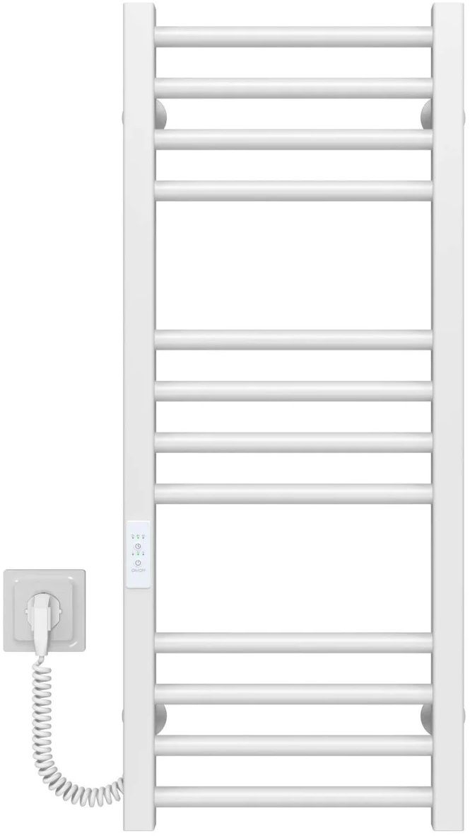 Полотенцесушитель Deffi Lima П12 400x800, белый, WD04, левое подключение (A.LI.80.40.12.E.W.L.4)