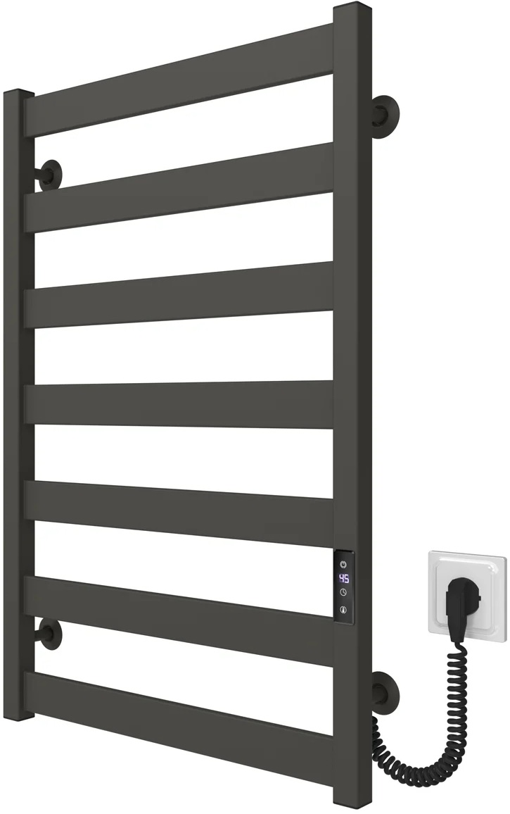 Рушникосушка Deffi Harmony П7 500x800, графіт, JD04, праве підключення (B.HR.80.50.7.E.G.R.2) ціна 7020 грн - фотографія 2