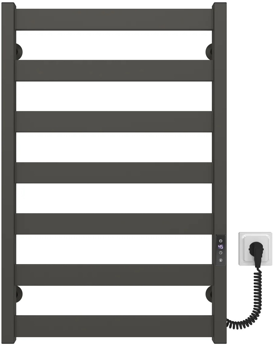Рушникосушка Deffi Harmony П7 500x800, графіт, JD04, праве підключення (B.HR.80.50.7.E.G.R.2)