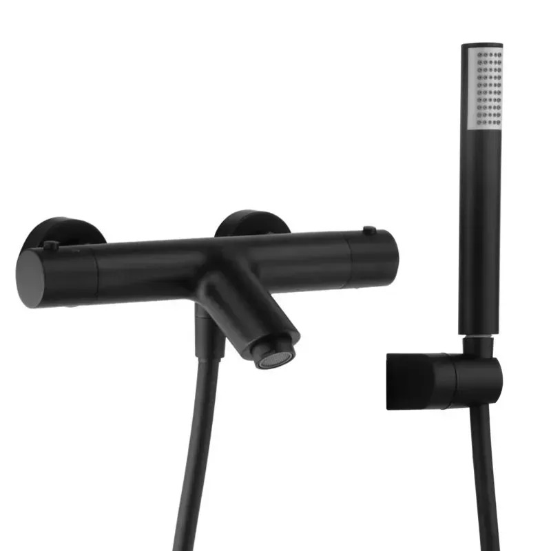 Смеситель для ванны и душа Imex Monza Black Matt BTM039-4NG цена 20274 грн - фотография 2