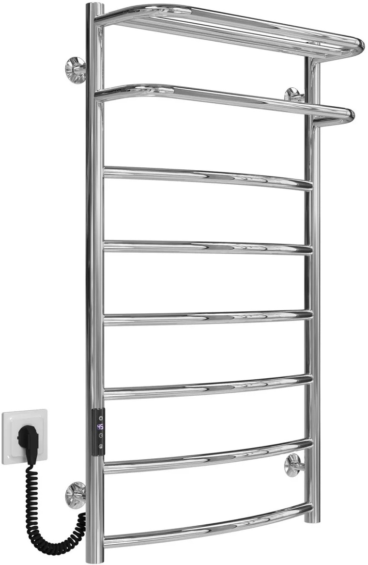 Полотенцесушитель Deffi Отель П8 500x900, хром, JD03, левое подключение (C.OD.90.50.8.E.C.L.1) цена 8400 грн - фотография 2