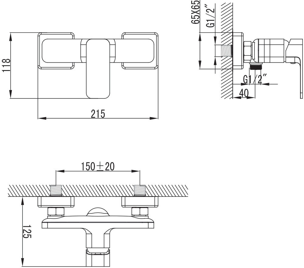 Imprese Bilovec f03300906AB Габаритные размеры
