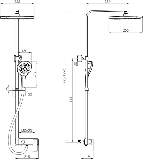 Imprese Judit t030S10810TQ Габаритные размеры