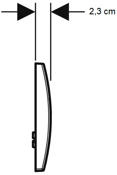 Geberit Delta20 115.127.14.1 Габаритные размеры