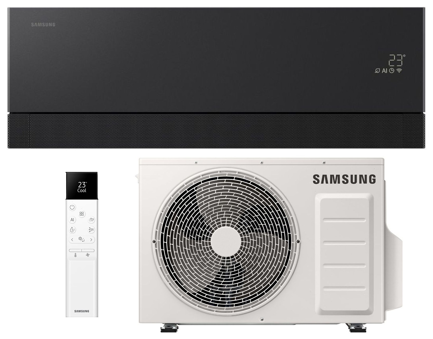 Кондиціонер спліт-система Samsung Premiere Elite WindFree black AR70H09CAABNEU