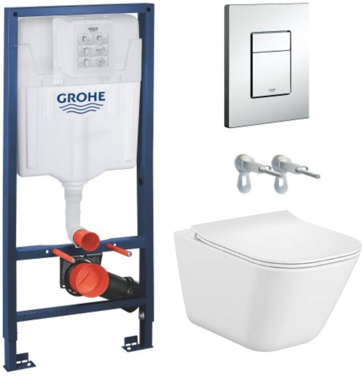 Инсталляция для унитаза Grohe Rapid SL 38772001 + Roca Gap A34H472000