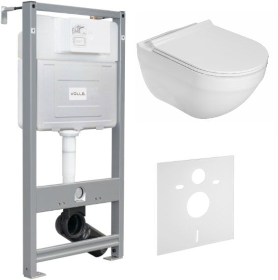 Комплект инсталляции с унитазом Volle Master Evo 212010 + Roca HEBE Round Rimless A34H138000
