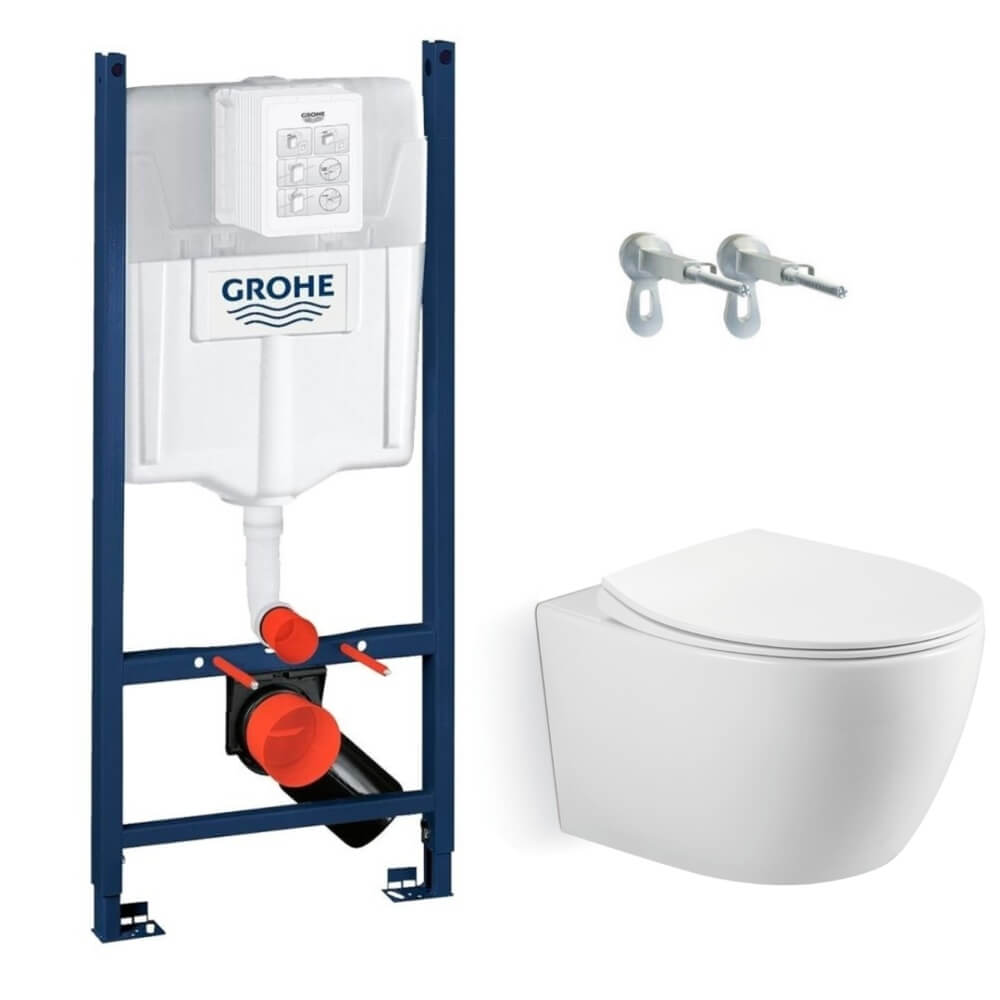 Комплект инсталляции с унитазом Grohe Rapid SL 388400WG + Imprese Svetly c06805203