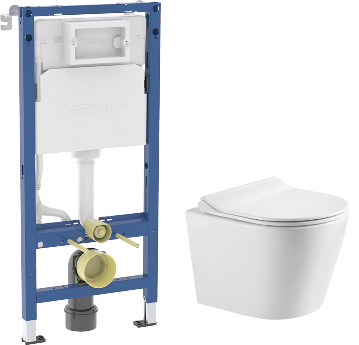 Комплект инсталляции с унитазом Geberit c06822200+458.103.00.2