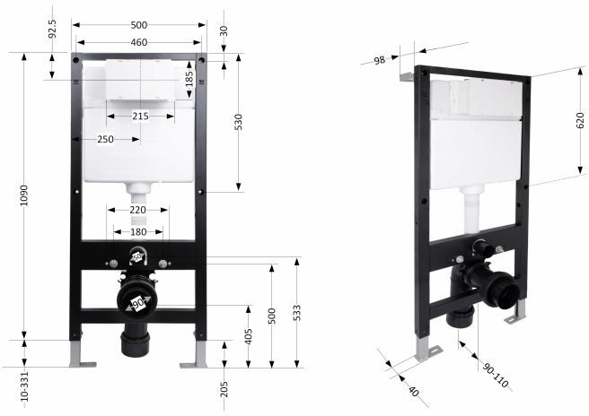 Q-Tap Standard QTSTD159BL49467 Габаритные размеры