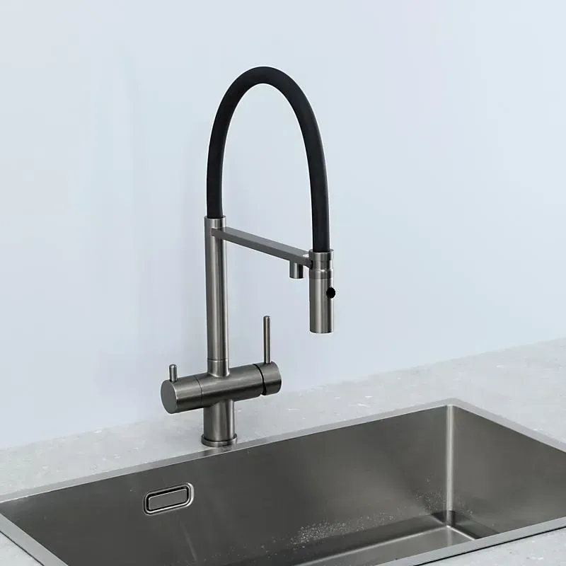 Змішувач для кухні Fabiano FKM 3130 Black Steel (8231.403.1930) огляд - фото 8