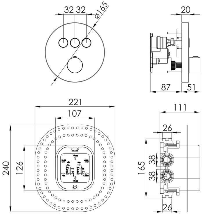 Imprese Kucera f04603401AG Габаритные размеры