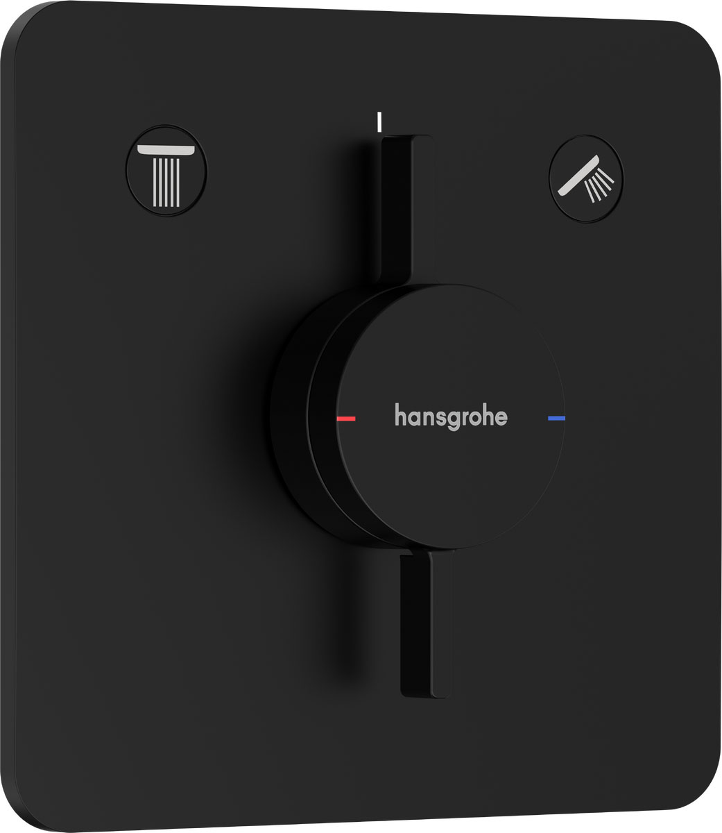 Змішувач із термостатом Hansgrohe DuoTurn Q Black Matt 75414670