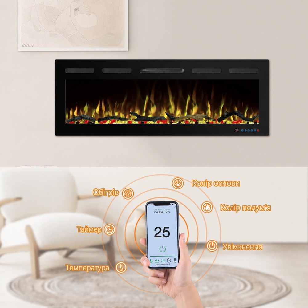 Електрокамін Royal Crystal 72R PRO Wi-Fi (EF72RPRO) відгуки - зображення 5