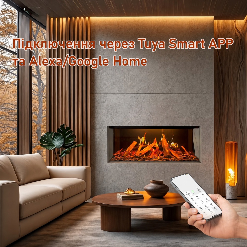 Електрокамін Royal Holographic TS 50 H LCD Wi-Fi (TS50H-LCD) інструкція - зображення 6