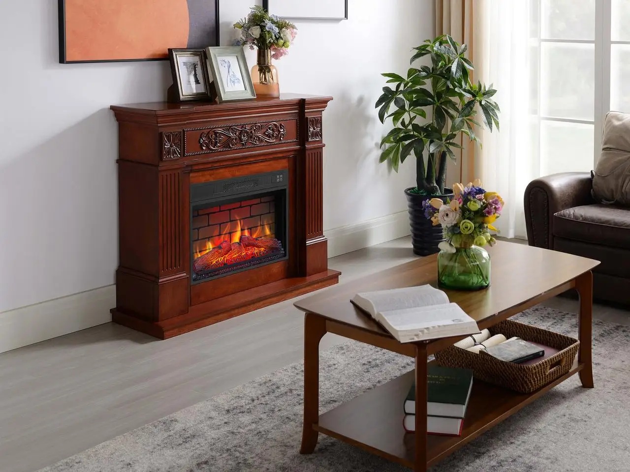 Камінокомплект ArtiFlame Toscana AF23BS дуб характеристики - фотографія 7
