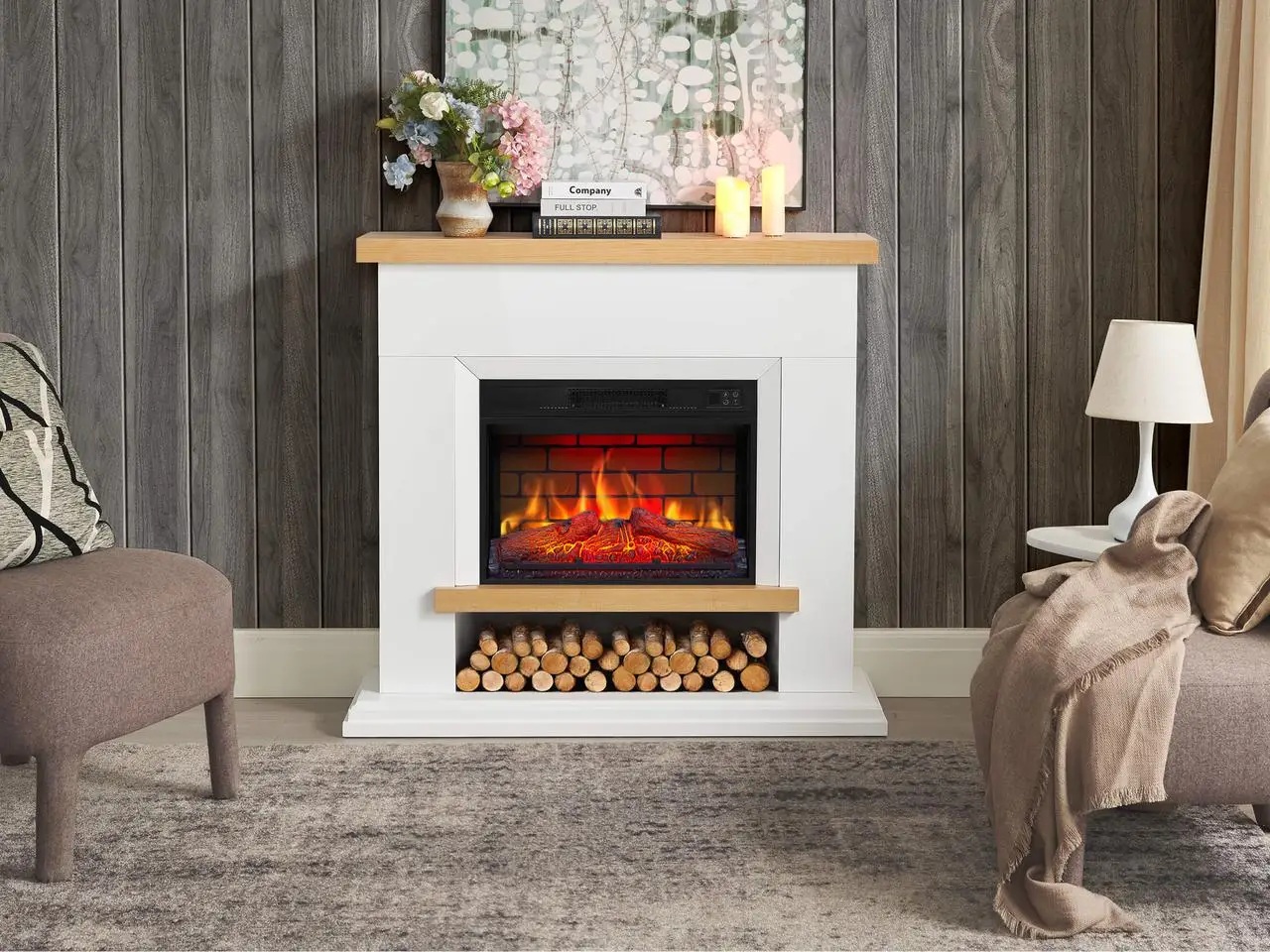 Камінокомплект ArtiFlame Shelford AF23BS білий відгуки - зображення 5