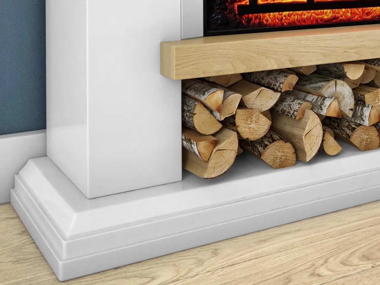 Камінокомплект ArtiFlame Shelford AF23BS білий характеристики - фотографія 7