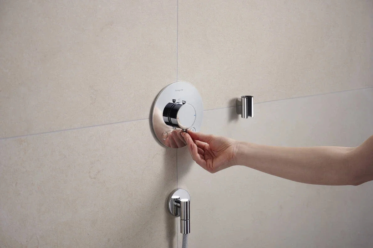Змішувач із термостатом Hansgrohe Ecostat Comfort S Chrome 33715000 ціна 35323 грн - фотографія 2