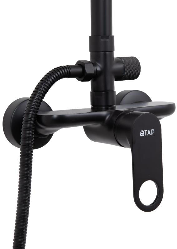 Душевая система Q-Tap Jay QTJAY110BLM45550 Black Matt цена 4994 грн - фотография 2