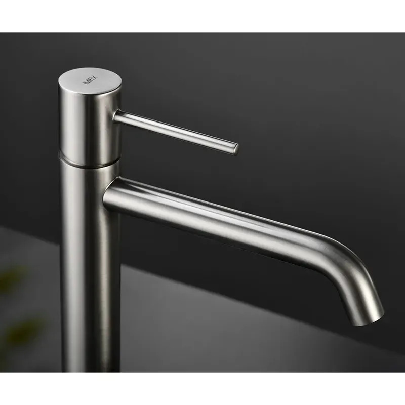 Змішувач для умивальника Imex Monza Brushed Nickel BDM039-3NQ ціна 9461 грн - фотографія 2
